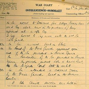 January War Diary, 6th Battalion, Grenadier Guards, Jan - Mar 1944