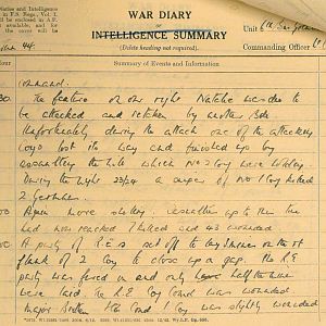 January War Diary, 6th Battalion, Grenadier Guards, Jan - Mar 1944