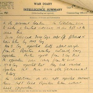 January War Diary, 6th Battalion, Grenadier Guards, Jan - Mar 1944