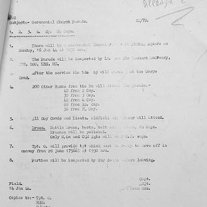 January War Diary, 6th Battalion, Grenadier Guards, Jan - Mar 1944