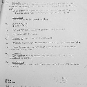 January War Diary, 6th Battalion, Grenadier Guards, Jan - Mar 1944