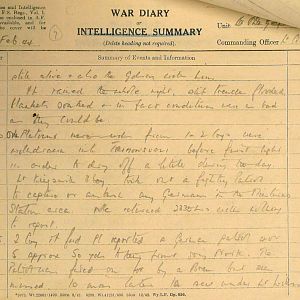 February War Diary, 6th Battalion, Grenadier Guards, Jan - Mar 1944