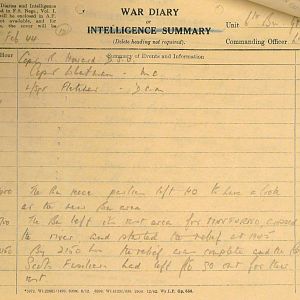 February War Diary, 6th Battalion, Grenadier Guards, Jan - Mar 1944