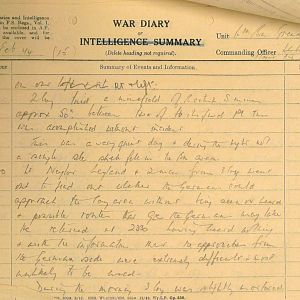 February War Diary, 6th Battalion, Grenadier Guards, Jan - Mar 1944