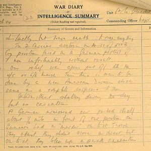 February War Diary, 6th Battalion, Grenadier Guards, Jan - Mar 1944