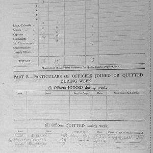 February War Diary, 6th Battalion, Grenadier Guards, Jan - Mar 1944