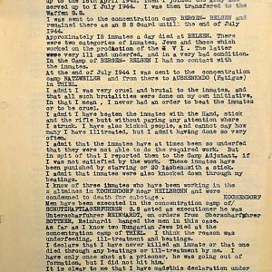 Detention of Feldwebel Ludwig Kiechle