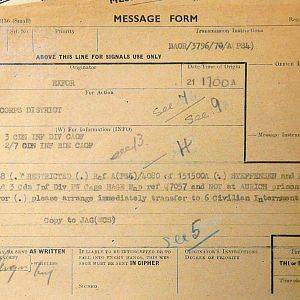 Detention of Feldwebel Ludwig Kiechle