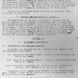 Tank Casualties Survey, NWE 1945