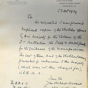 Colours for 2nd Battalions, Irish Guards & Welsh Guards