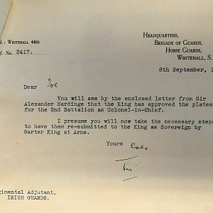 Colours for 2nd Battalions, Irish Guards & Welsh Guards