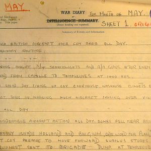 May 1940 War Diary, 1 Guards Brigade Anti-Tank Company