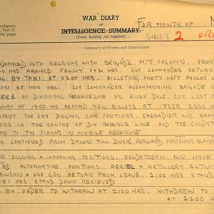 May 1940 War Diary, 1 Guards Brigade Anti-Tank Company