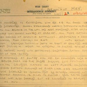 May 1940 War Diary, 1 Guards Brigade Anti-Tank Company