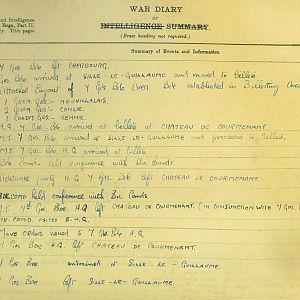 October 1939 War Diary, 7 Guards Brigade, Headquarters