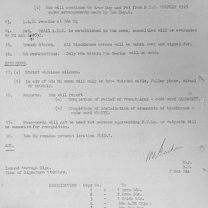 October 1939 War Diary, 7 Guards Brigade, Headquarters