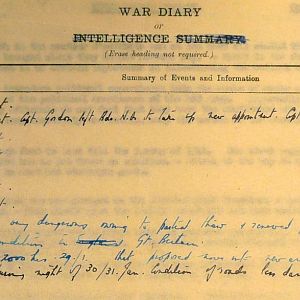 January 1940 War Diary, 7 Guards Brigade, Headquarters