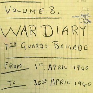 April 1940 War Diary, 7 Guards Brigade, Headquarters