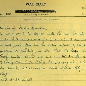 June 1940 War Diary, 7 Guards Brigade, Headquarters