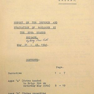 20 Guards Brigade, Boulogne, 21-23 May, 1940