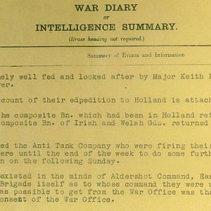 May 1940 War Diary, 20 Guards Brigade, Headquarters