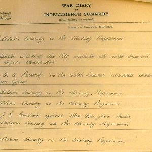 November 1940 War Diary, 20 Guards Brigade, Headquarters