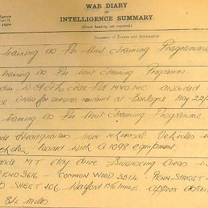December 1940 War Diary, 20 Guards Brigade, Headquarters