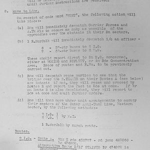February 1941 War Diary, 20 Guards Brigade, Headquarters