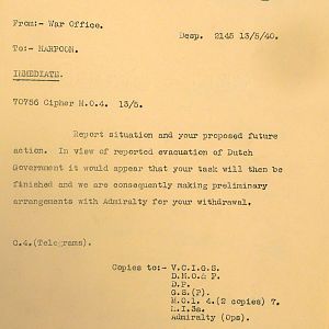 Operation Harpoon, Holland, 1940 May-June