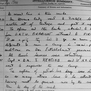 April War Diary, Irish Guards, 2 Armoured Battalion