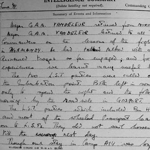 June War Diary, Irish Guards, 2nd Armoured Battalion, 1944