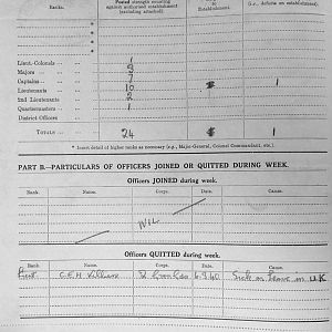 March 1940 War Diary, 3rd Battalion, Grenadier Guards