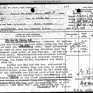 CHICHESTER, The Honourable Desmond Clive, 132216, Captain, 2 CG, MC