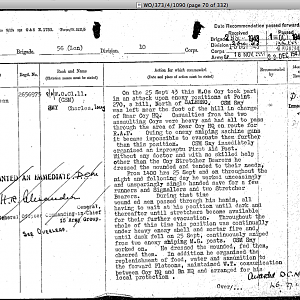 SMY, Charles Lacey, 2656975, Warrant Officer Class 2, 3 CG, DCM