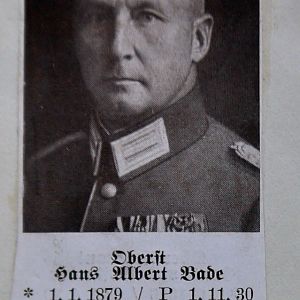 A-B Who's Who of senior German Army officers (Birley's Bible)