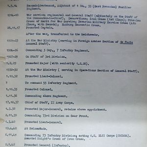 A-B Who's Who of senior German Army officers (Birley's Bible)