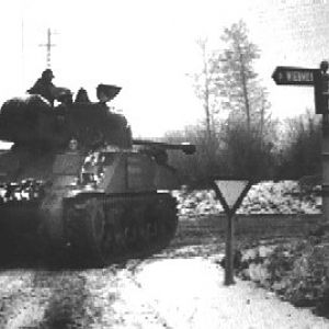 Sherman in Ardennes 1945