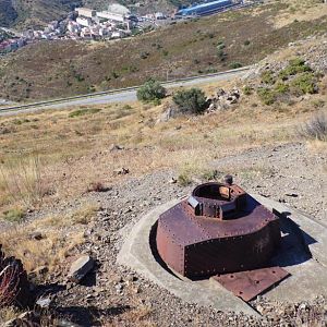 38t turret above PortBou