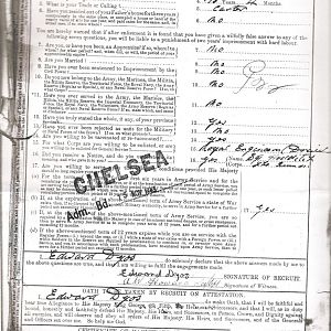 Spr Edward Albert Dyos - Army Records