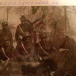 Anzio Beach Head 1944 (Tom Brown Second from left, back row)