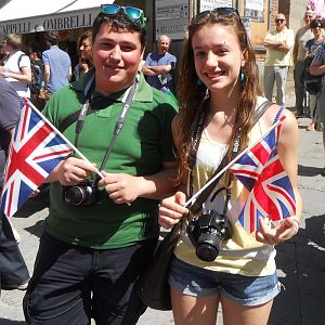 Two young Italians At The Ceremony