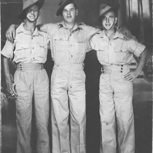 Duncan Murray (middle) India 1942