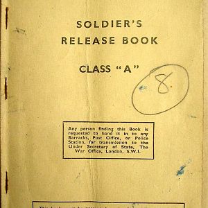 Soldier's Release Book