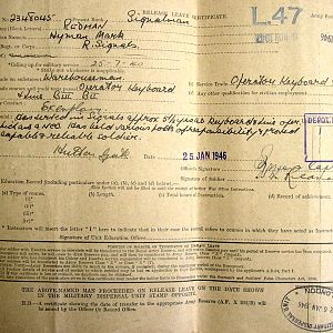 Release Leave Certificate.