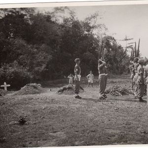 Firing party firing The salute