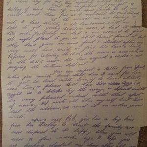 Ben's second letter from Normandy 12d6m1944