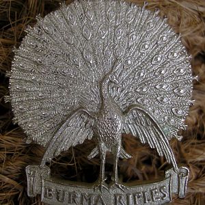 Burma Rifles collar badge.