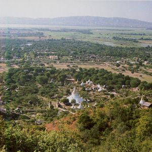 View of the Irrawaddy River from Mandalay Hill