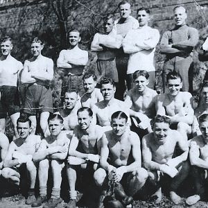 George Owen Farrell  Top Row Middle. Stalag Xx1d Ger25 GEGENV11 1940 0r 41