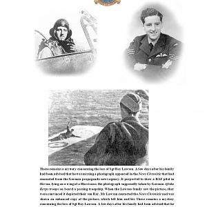 Sgt Roy Lawson, 249 Sqn In Hurricane Cockpit And Portrait.